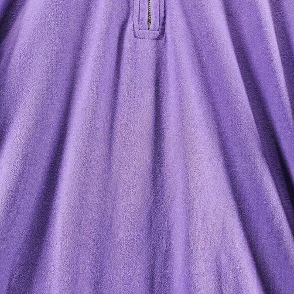 SaddleBred Womens Pullover Purple Size Large Cotton Blend Long Sleeve 1/2 Zip - Picture 10 of 12